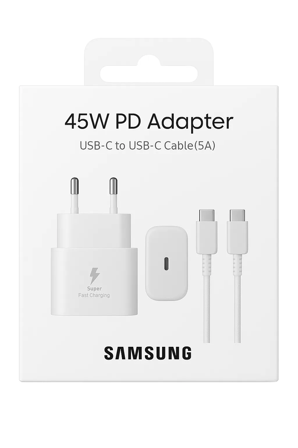 26f5c25c-aa17-411a-b8d6-41b488bb8e13 Samsung Reiseadapter 45W Weiss – Bild 1