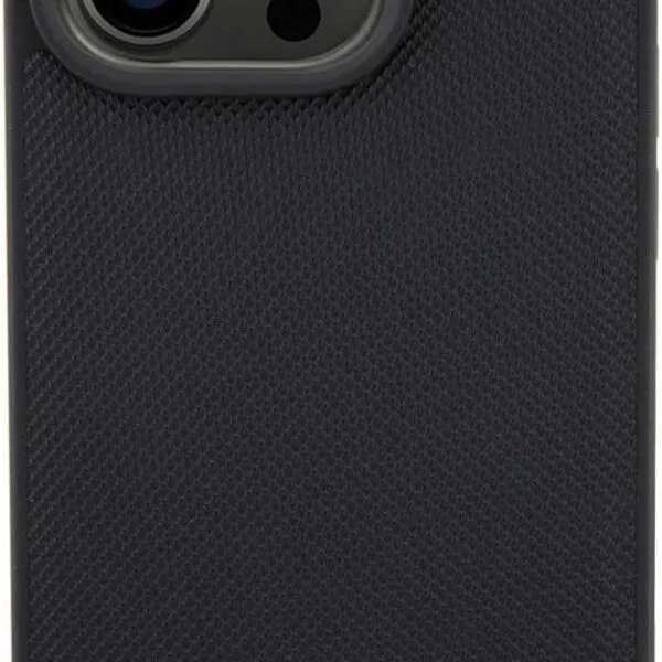 Lacoste HC Magsafe Iconic Petit Pique PU Woven Logo for iPhone 15 Pro -Black