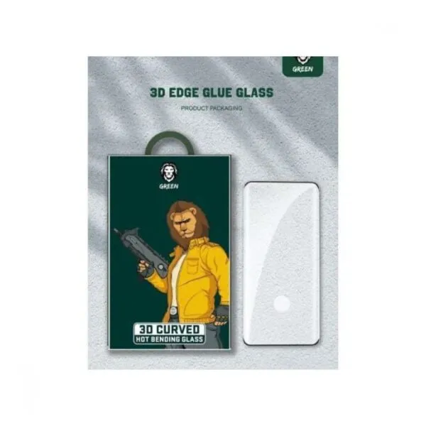 Green 3D Curved Round Edged Glass Screen Protector for Samsung Galaxy S21