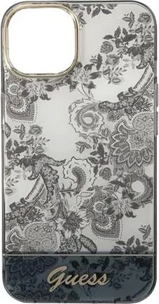 Guess PC/TPU IML Case With Double Layer Electroplated Camera Outline & Toile De Jou