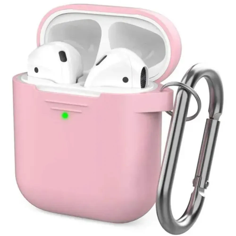 AhaStyle Schlüsselanhänger Silikonhülle für Airpods - Pink