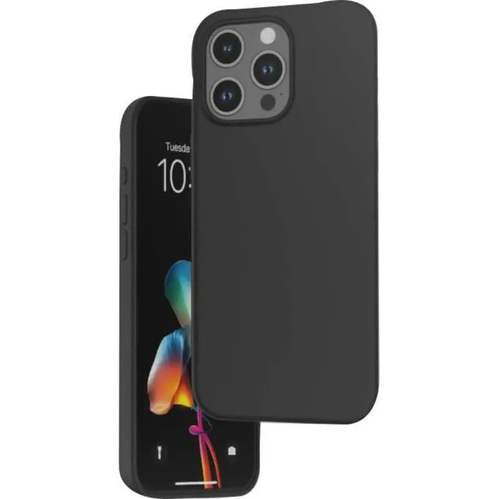 Green Lion Silikon Hülle für Apple iPhone 15 Pro Max - Schwarz