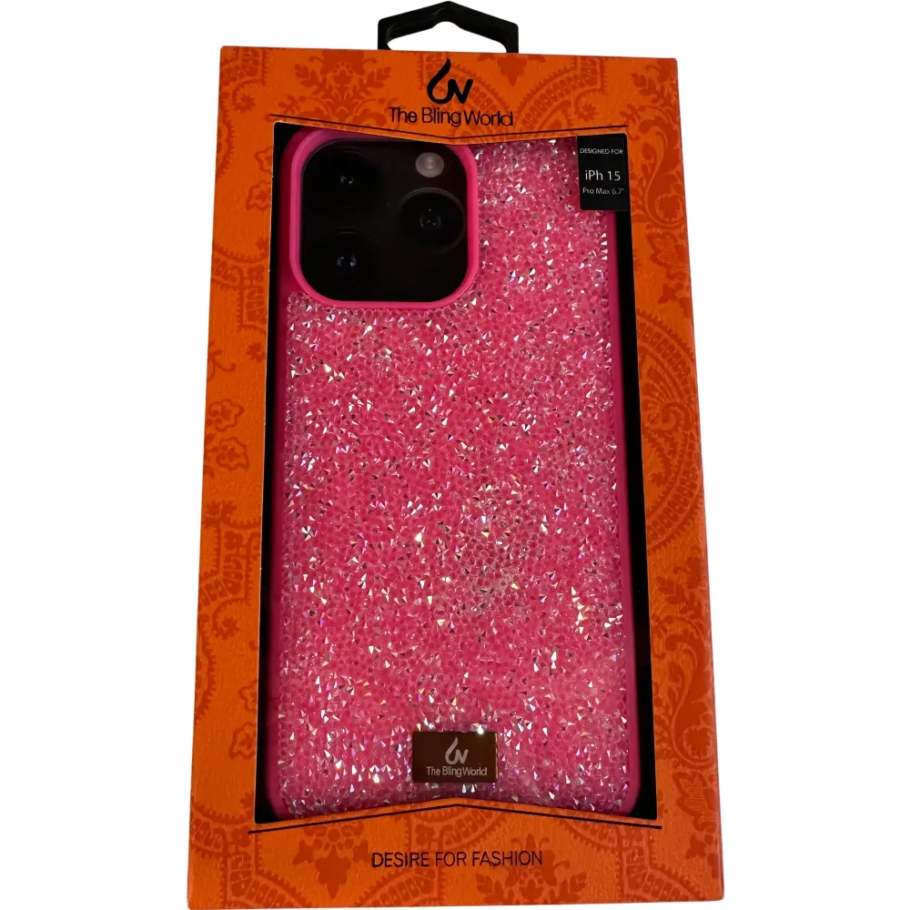 The Bling World Hülle Apple iPhone 15 Pro Max - Pink