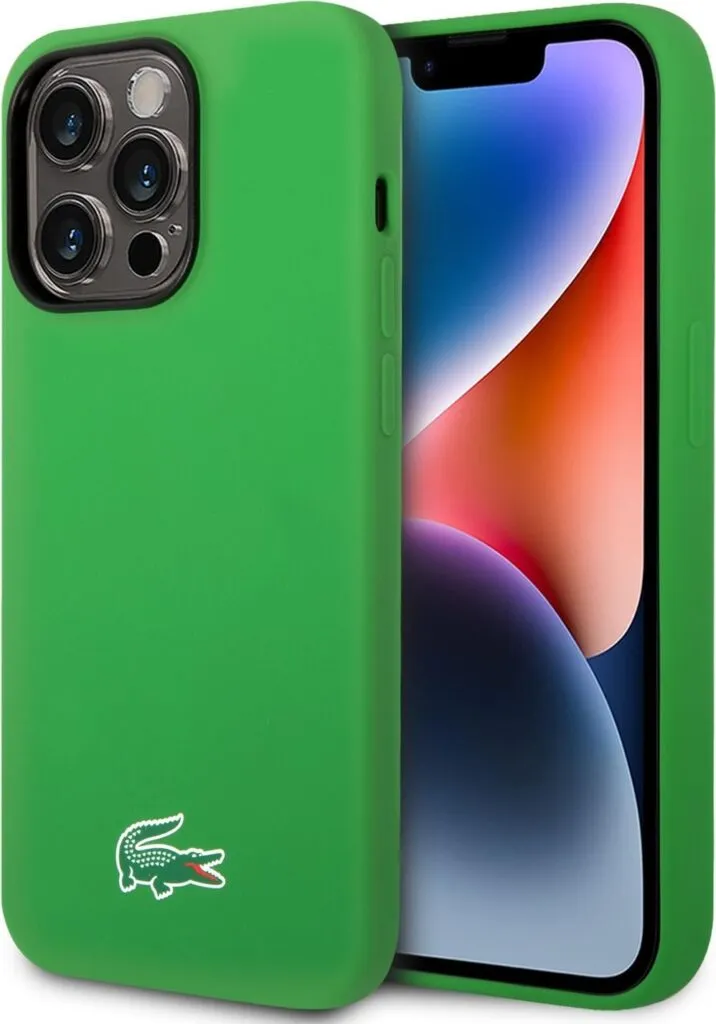 Lacoste HC Magsafe Silicone Croc Logo for iPhone 15 Pro -Green