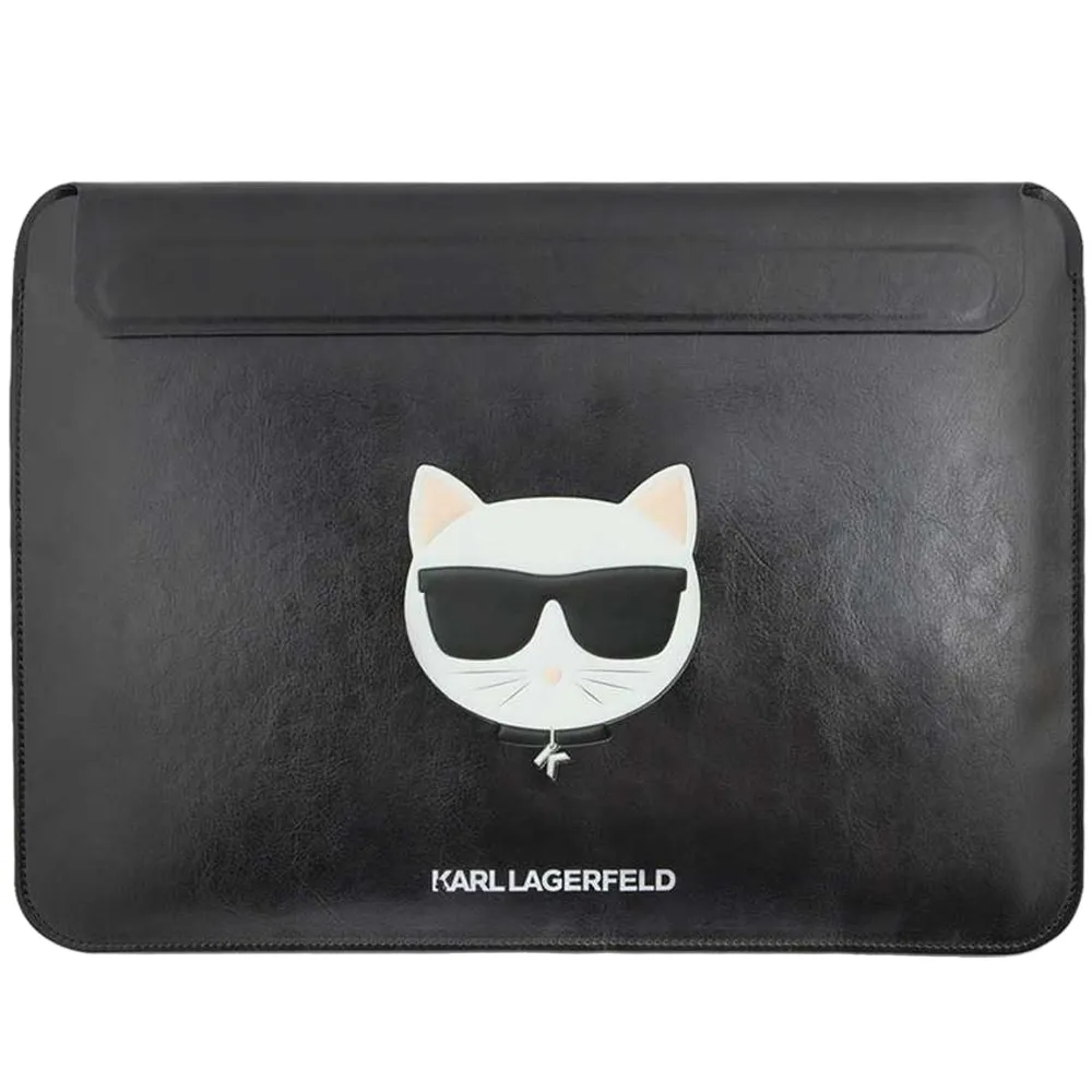 Karl Lagerfeld Computer Sleeve mit Choupette 13 - Schwarz