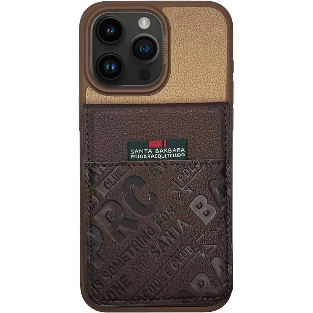 US Polo Hulda Hülle für Apple iPhone 15 Pro - Braun