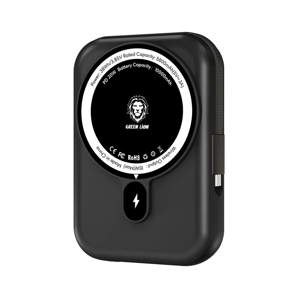 Green Lion Monaco Magsafe 10000mah Power Bank (_Black) Green Lion Monaco Magsafe 10000mah Power Bank (_Black)