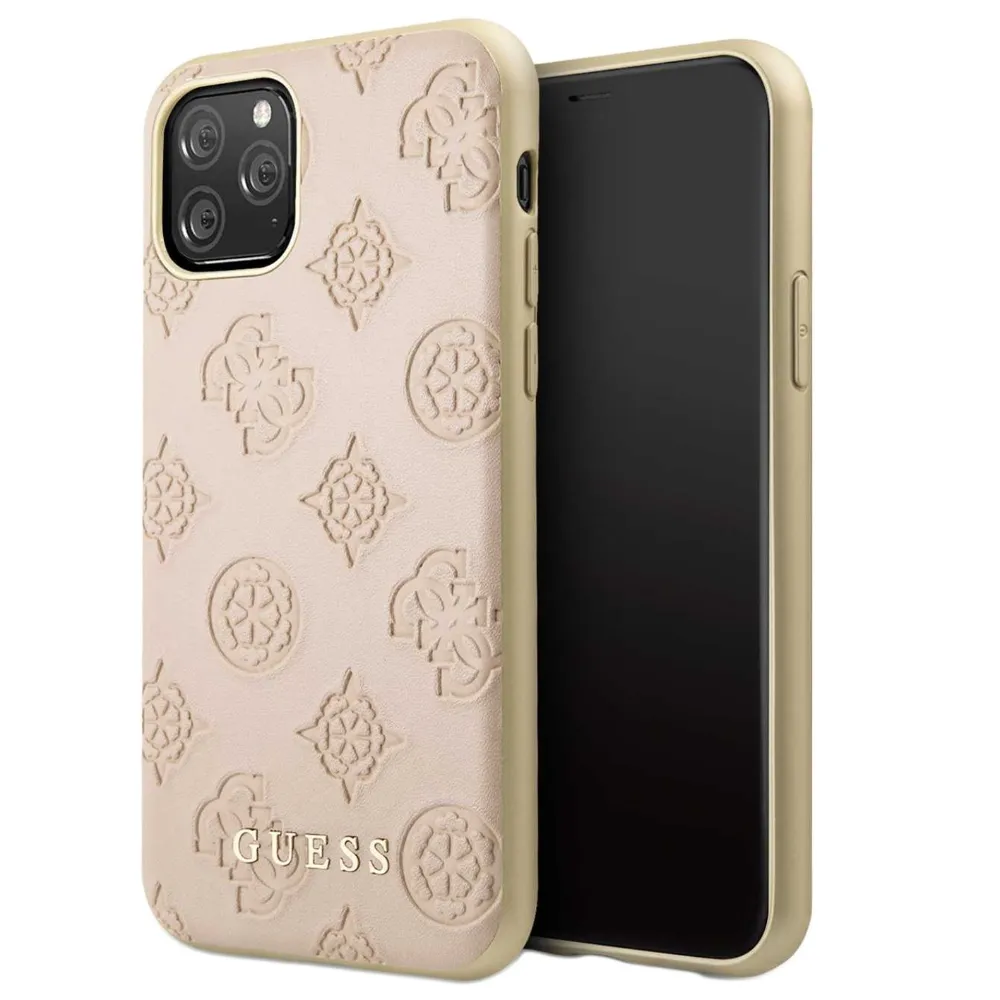 Guess Leder Hardcase für Apple iPhone 11 Pro - Hellrosa