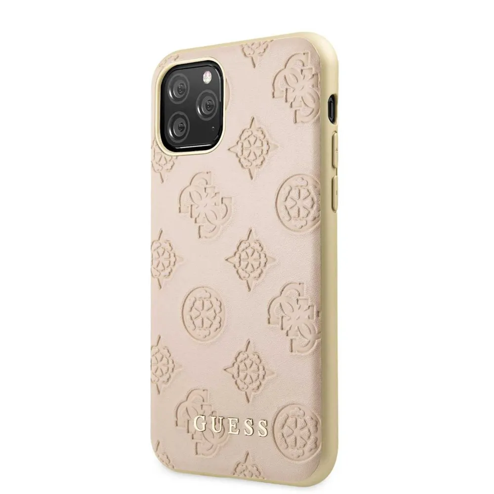 Guess Leder Hardcase für Apple iPhone 11 Pro - Hellrosa Guess Leder Hardcase für Apple iPhone 11 Pro - Hellrosa