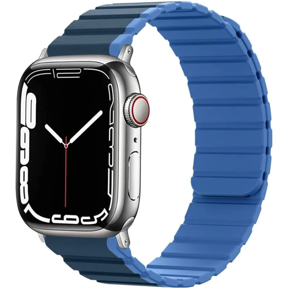 Green Lion Magnet armband für Watch 44/45/49mm - DunkelBlau/HellBlau Green Lion Magnet armband für Watch 44/45/49mm - DunkelBlau/HellBlau