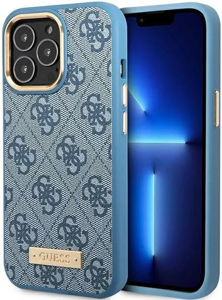 Guess MagSafe 4G PU Case with Metal Camera for iPhone 14 Pro