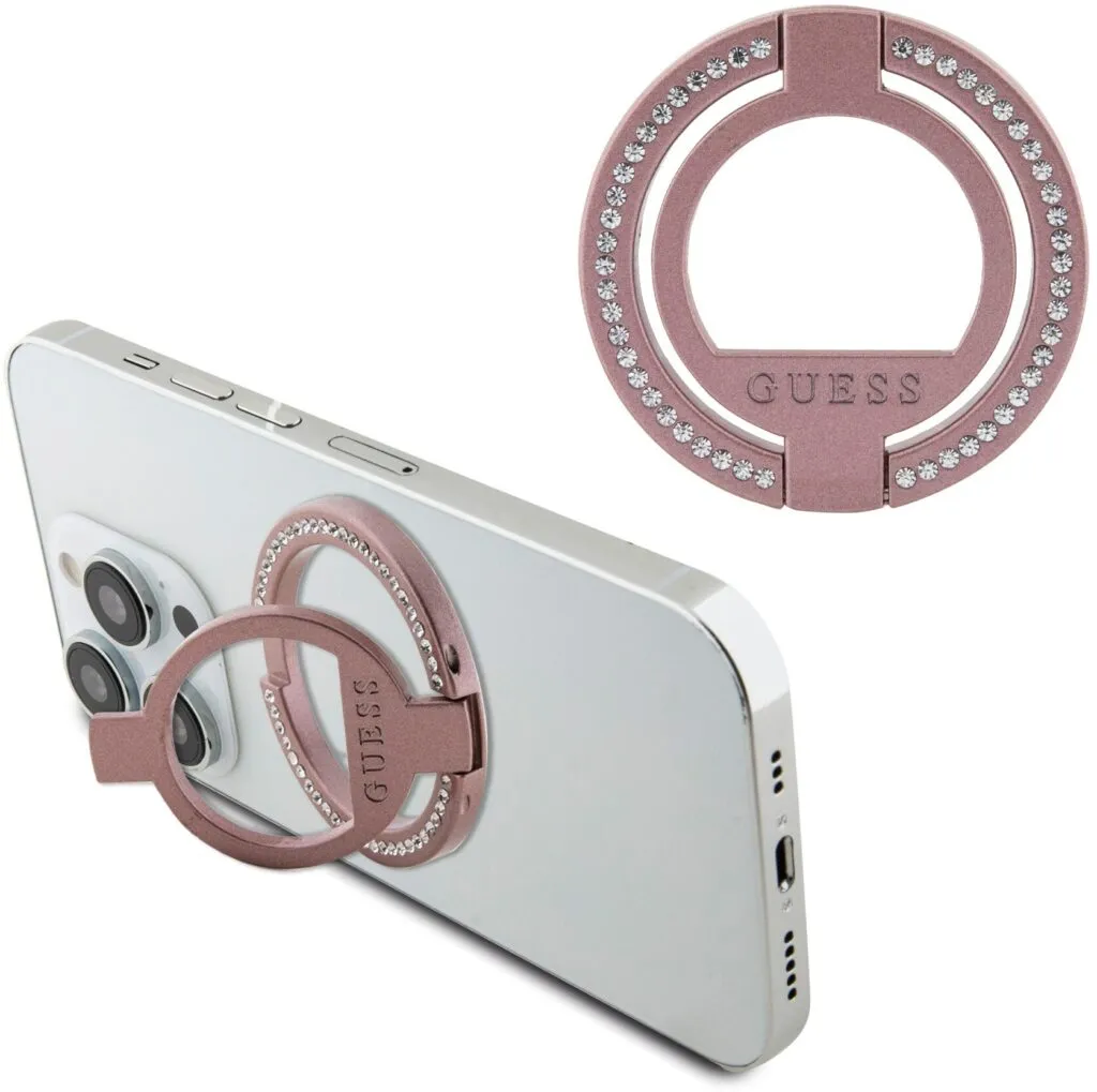 Guess Magsafe Ringstand with Rhinestones -Pink