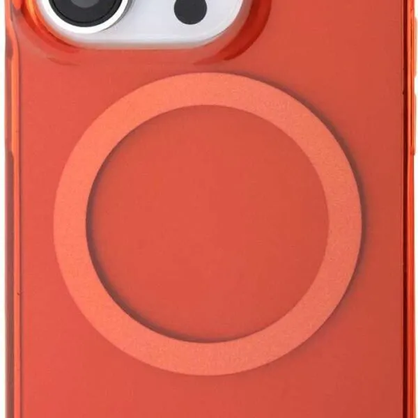 AMG Magsafe Transparent Case for iPhone 15 Pro -Orange
