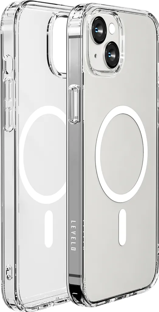 Levelo MagSafe Clara Clear Back Case For iPhone 14 Plus - Clear