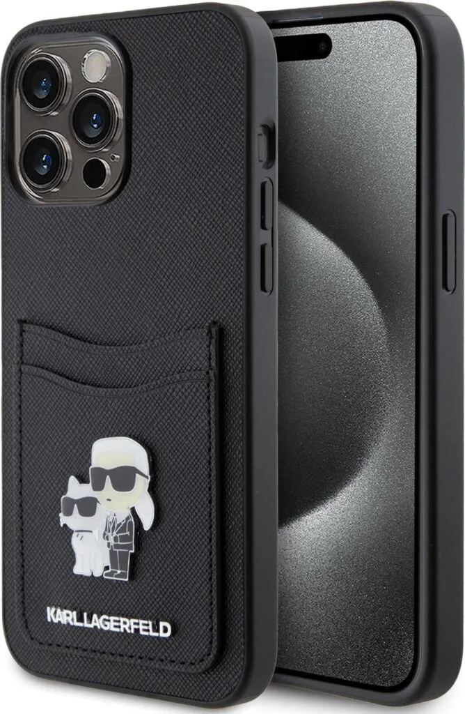 Karl Lagerfeld Saffiano Hülle with Cardslots and Karl Legerfeld Choupette Heads