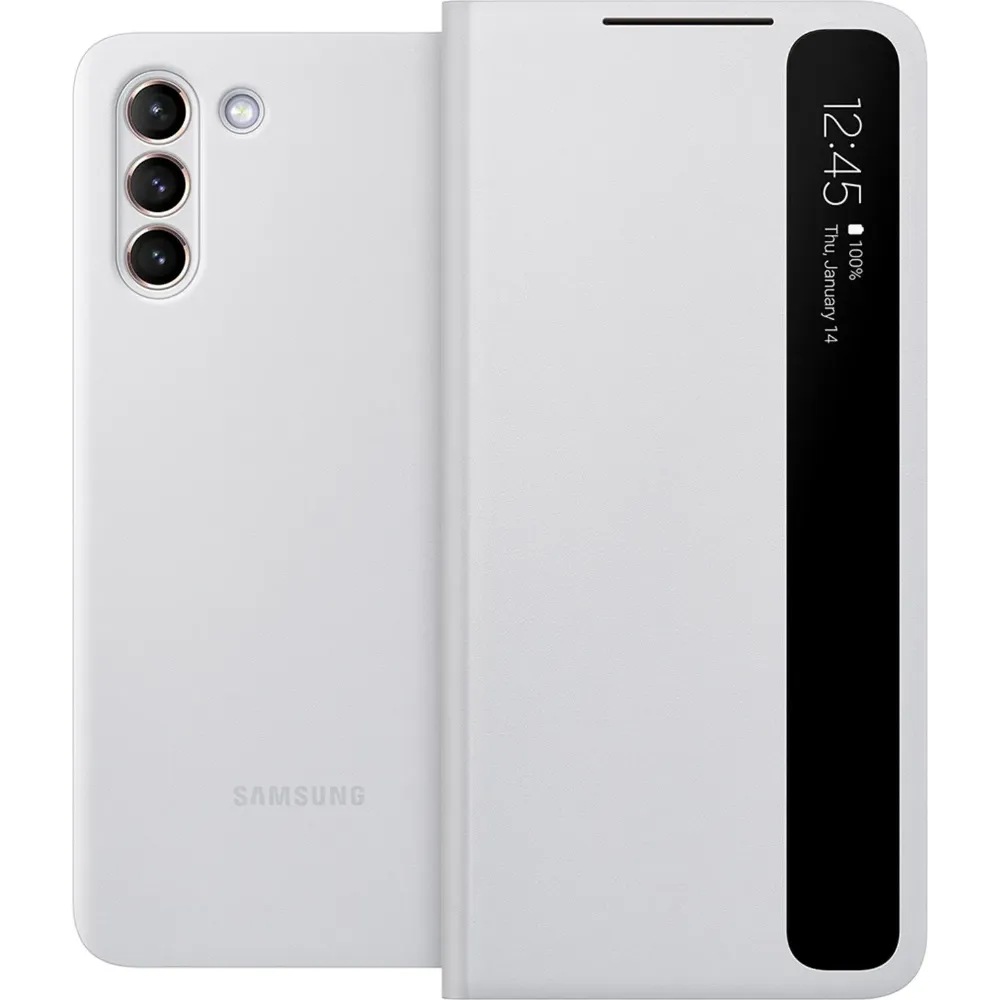 Samsung Galaxy S21+ Smart Clear View Hülle - Weiss