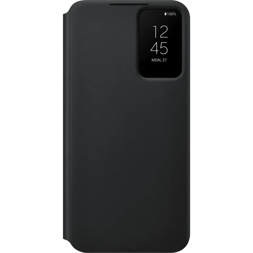 Samsung Galaxy S22 Plus Smart Clear View Cover - Schwarz