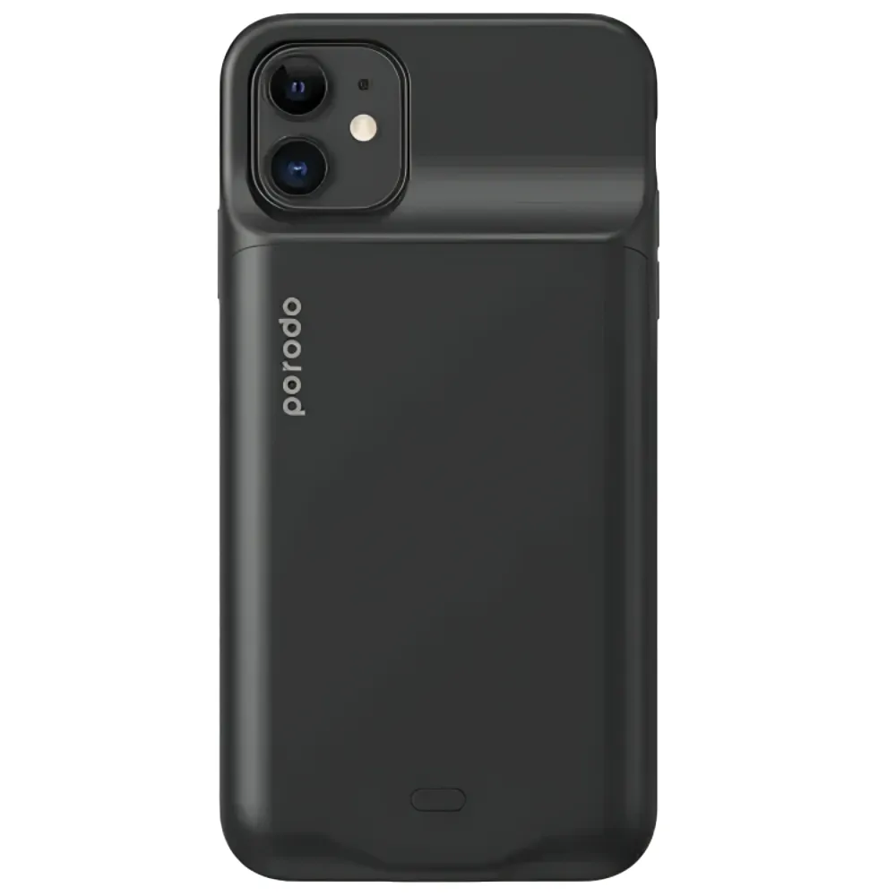 Porodo Wireless Akkuhülle 4500mAh für iPhone 11 - Schwarz
