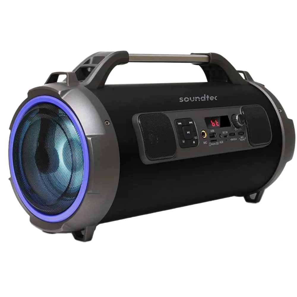 Porodo Soundtec Tragbarer Outdoor-Lautsprecher - Schwarz