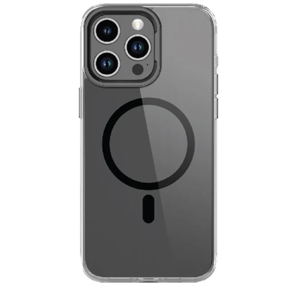 Green Lion Tough Guard Magsafe Hülle für Apple iPhone 15 Pro - Schwarz