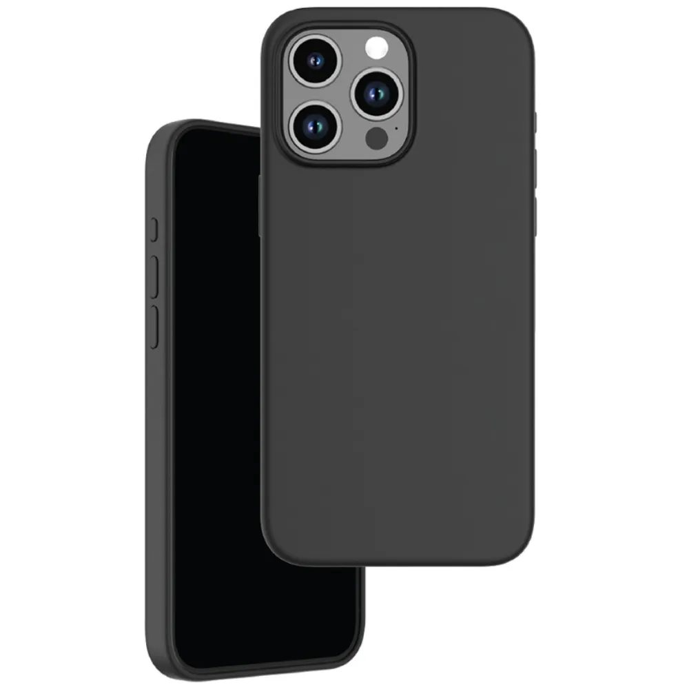 Green Lion Silikon Ultra Soft Hülle für Apple iPhone 15 Pro - Schwarz