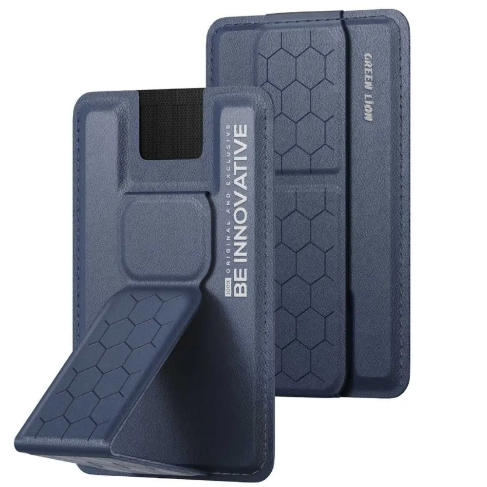 Green Lion Innovativer Magsafe Wallet Ständer - Blau