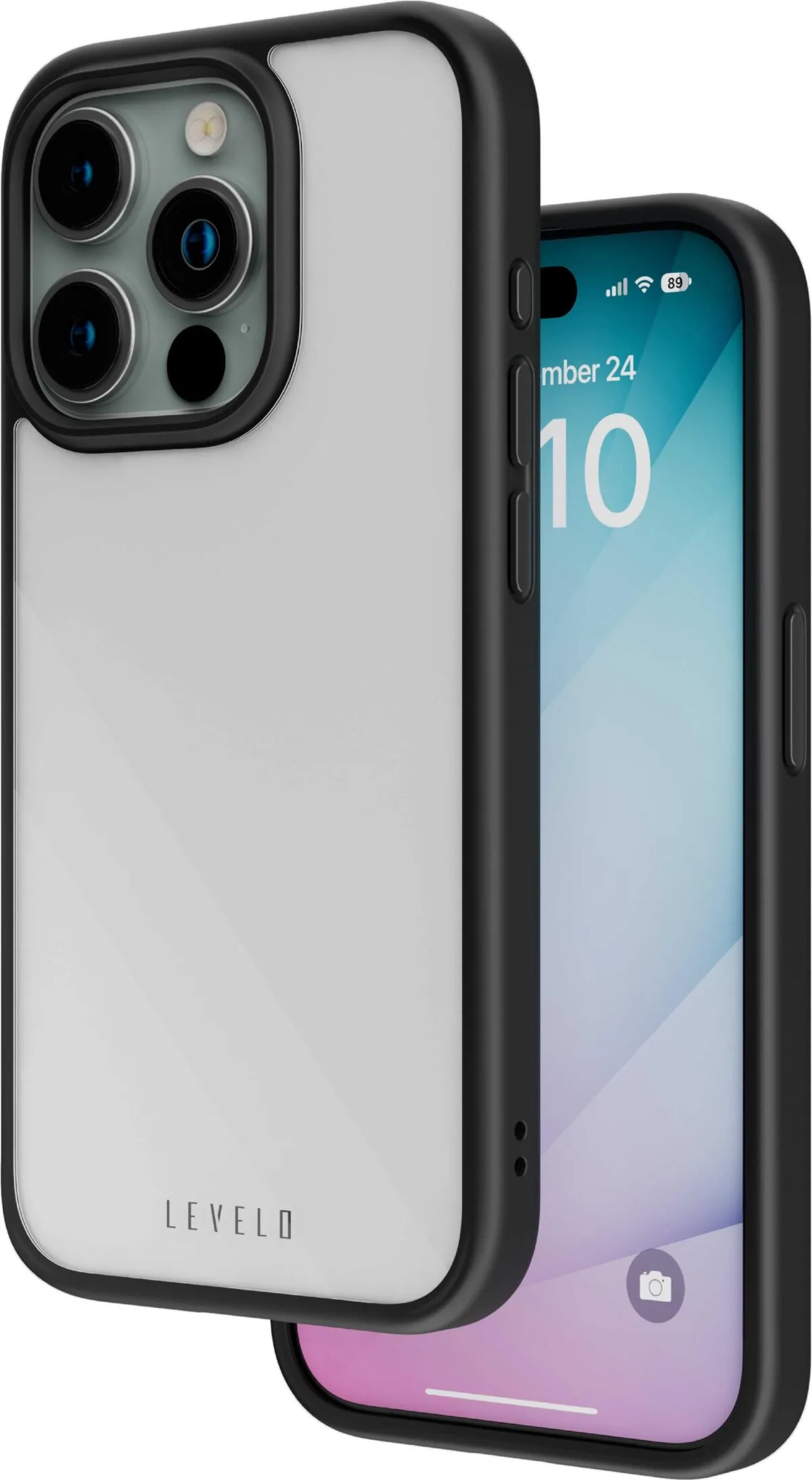 Levelo Solo Case For iPhone 15 - Black