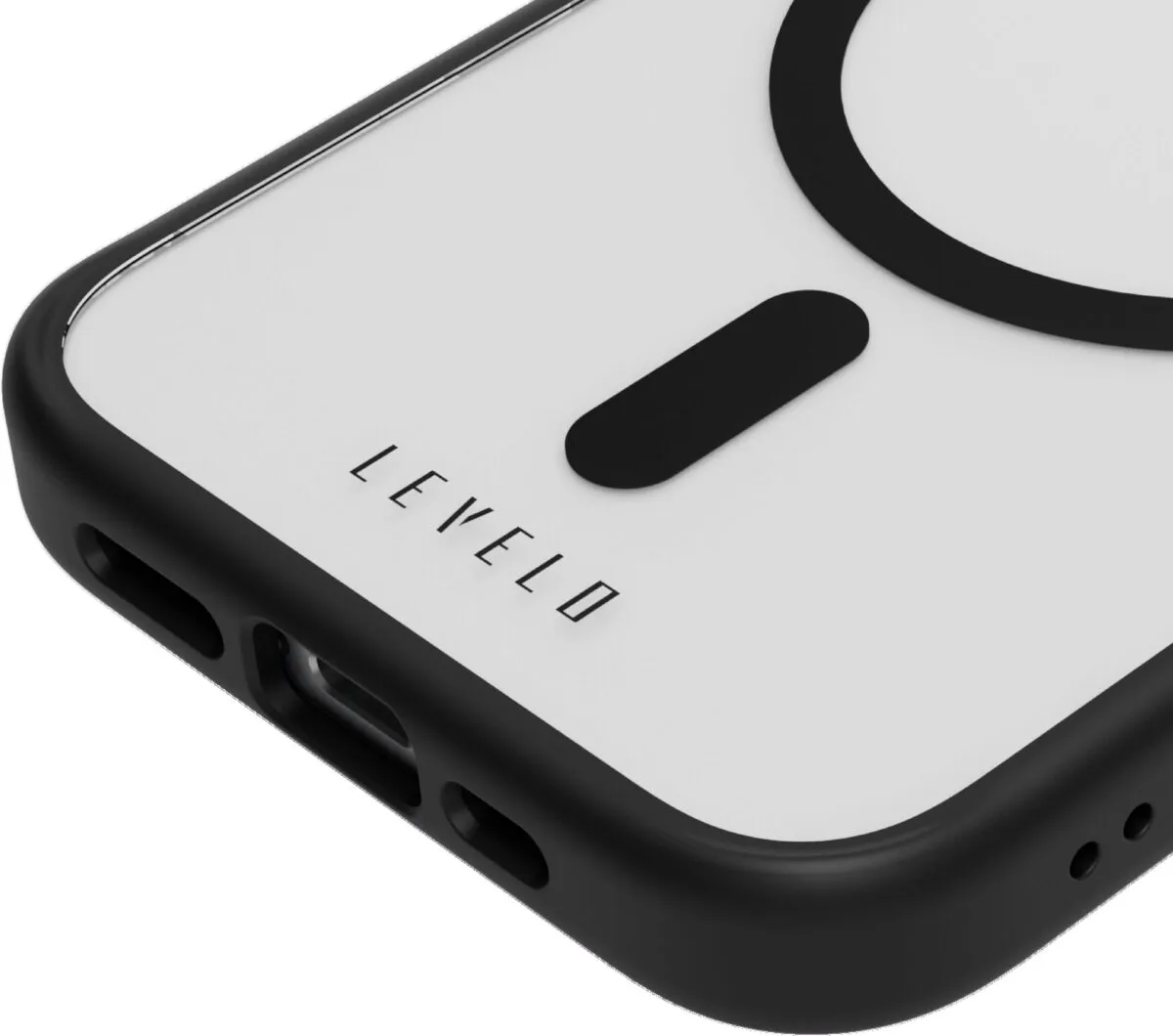 Levelo MagSafe Solo Case For iPhone 15 - Black