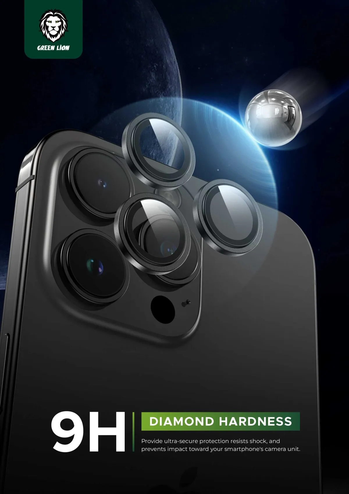 Green Lion HD Plus Camera Lens for iPhone 15 Pro / 15 Pro Max
