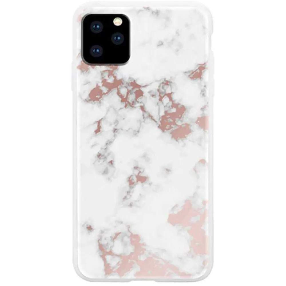 Habitu Weisse Marmorhülle für Apple iPhone 11 Pro - Roségold Habitu Weisse Marmorhülle für Apple iPhone 11 Pro - Roségold