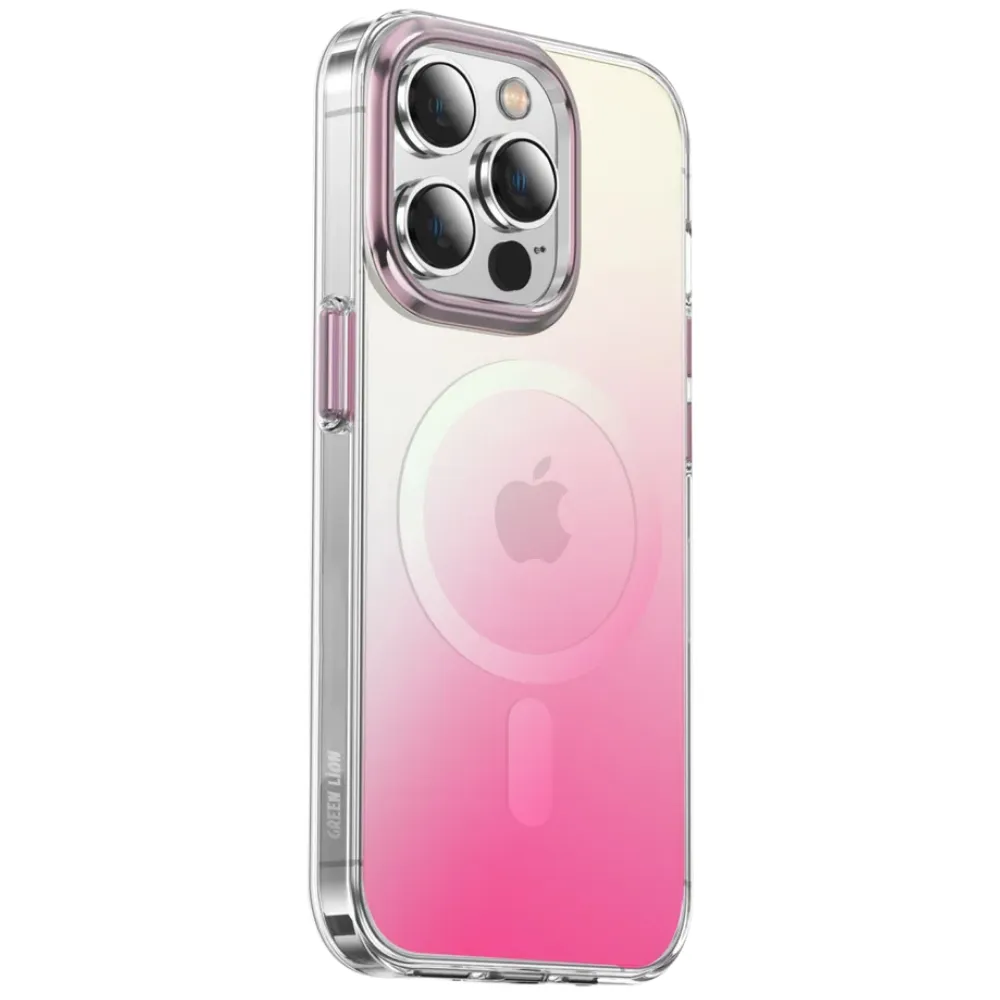 Rainbow Magsafe Case für Apple iPhone 14 Max 6.7 – Rosa