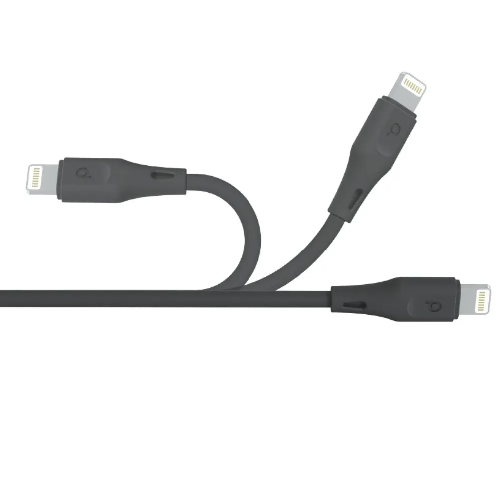 Porodo PVC 3 in 1 Lightning Kabel 0.6m 1.2m 1.8m