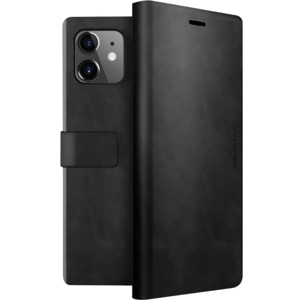Viva Madrid Folio Hülle für Apple iPhone 12 / 12 Pro - Schwarz