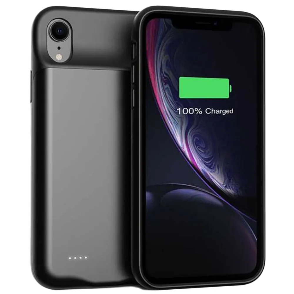 Porodo Akkuhülle für iPhone Xr Power Akkuhülle 4000mAh - Schwarz