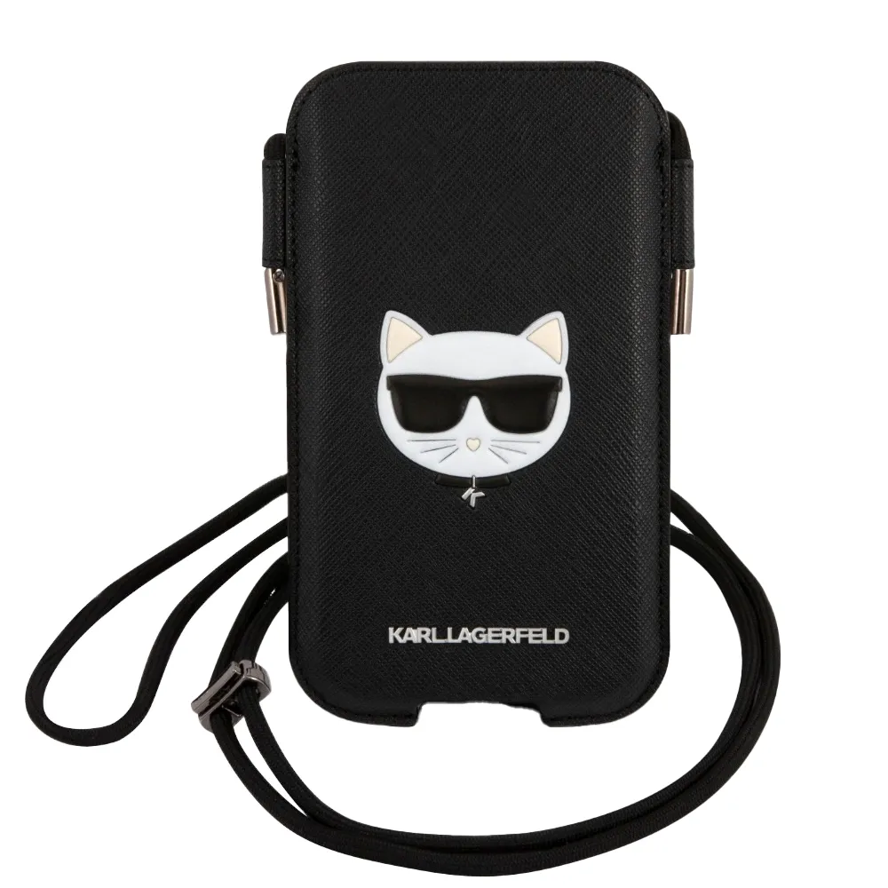 Karl Lagerfeld Tasche mit Choupette - Schwarz