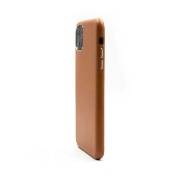 High Classic Leather Back Case For iPhone 11 Pro Max - Brown