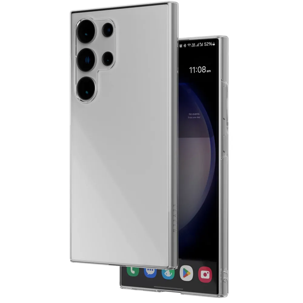 Levelo Clara Clear Hülle für Samsung Galaxy S24 Ultra - Transparent