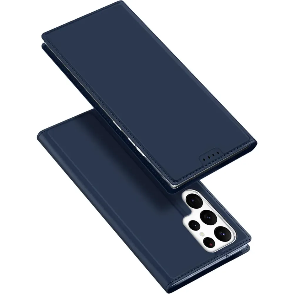 Dux Ducis Hülle für Samsung Galaxy S23 Ultra Flip Wallet Ständer - Blau