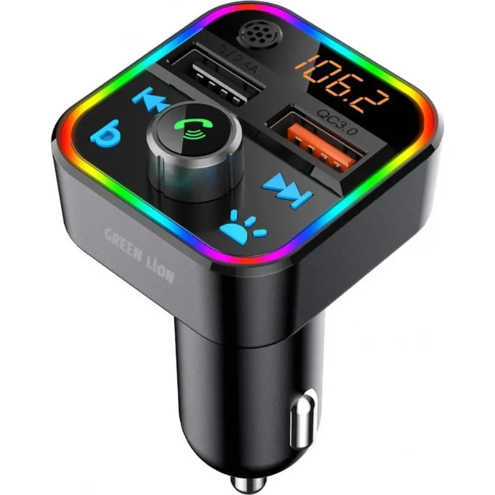 Green Lion Auto FM Transmitter 30w - Schwarz