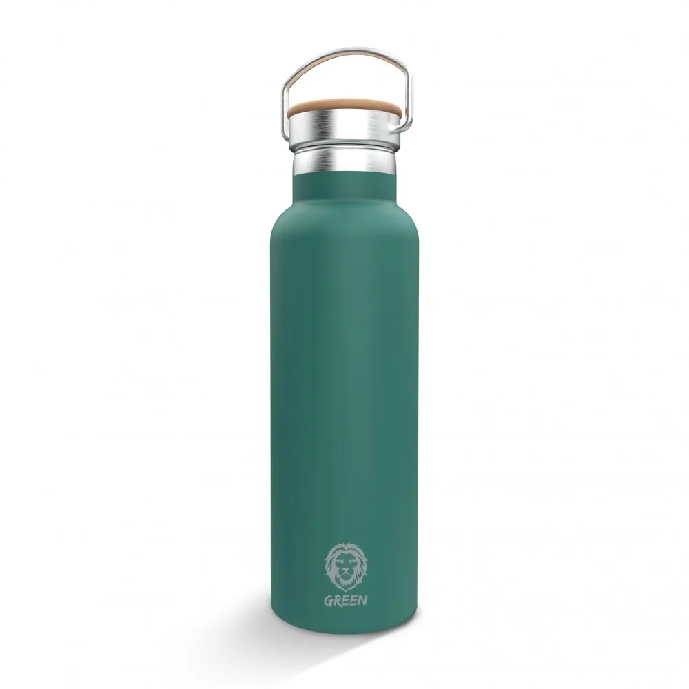 Green Lion Vacuum Flask Water Bottle