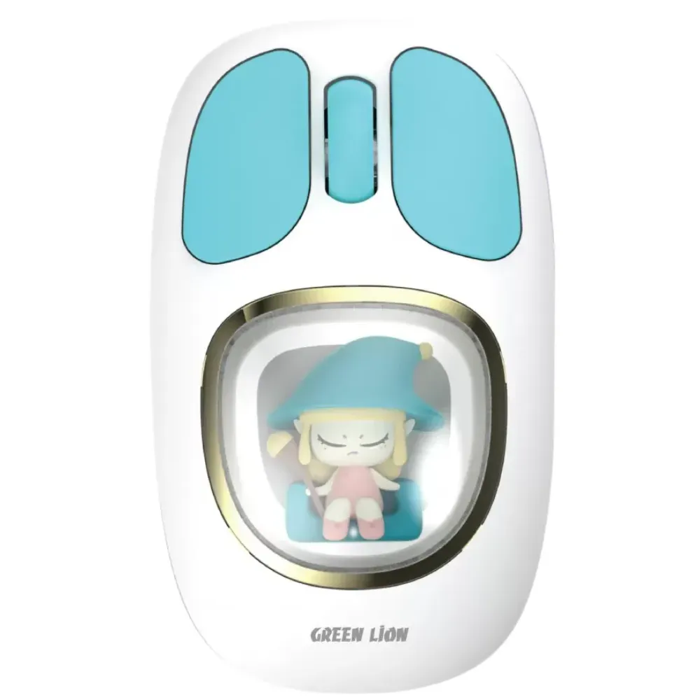 Green Lion Moosh Kabellose Maus - Weiss