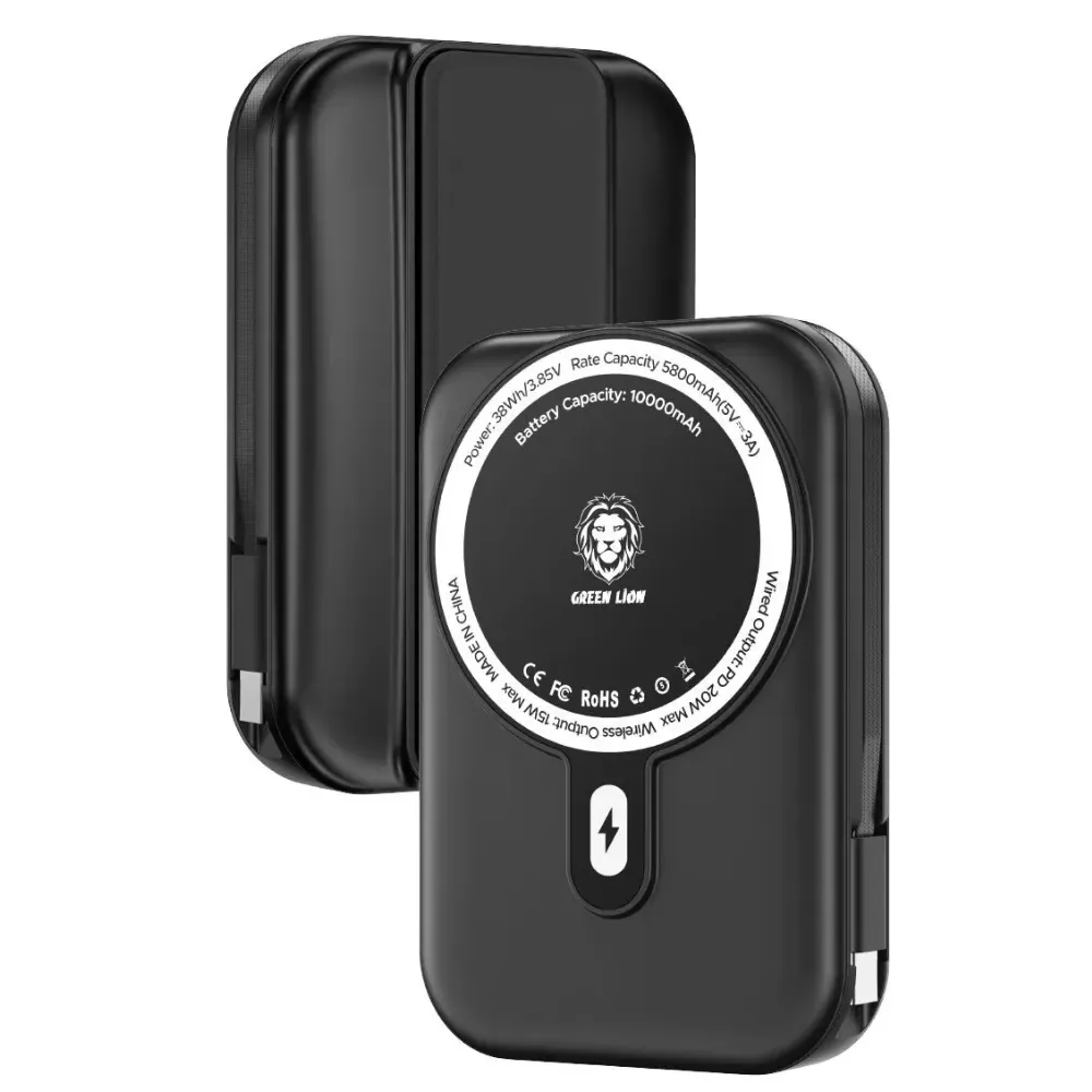 Green Lion Monaco Grip Powerbank 10000mAh - Schwarz