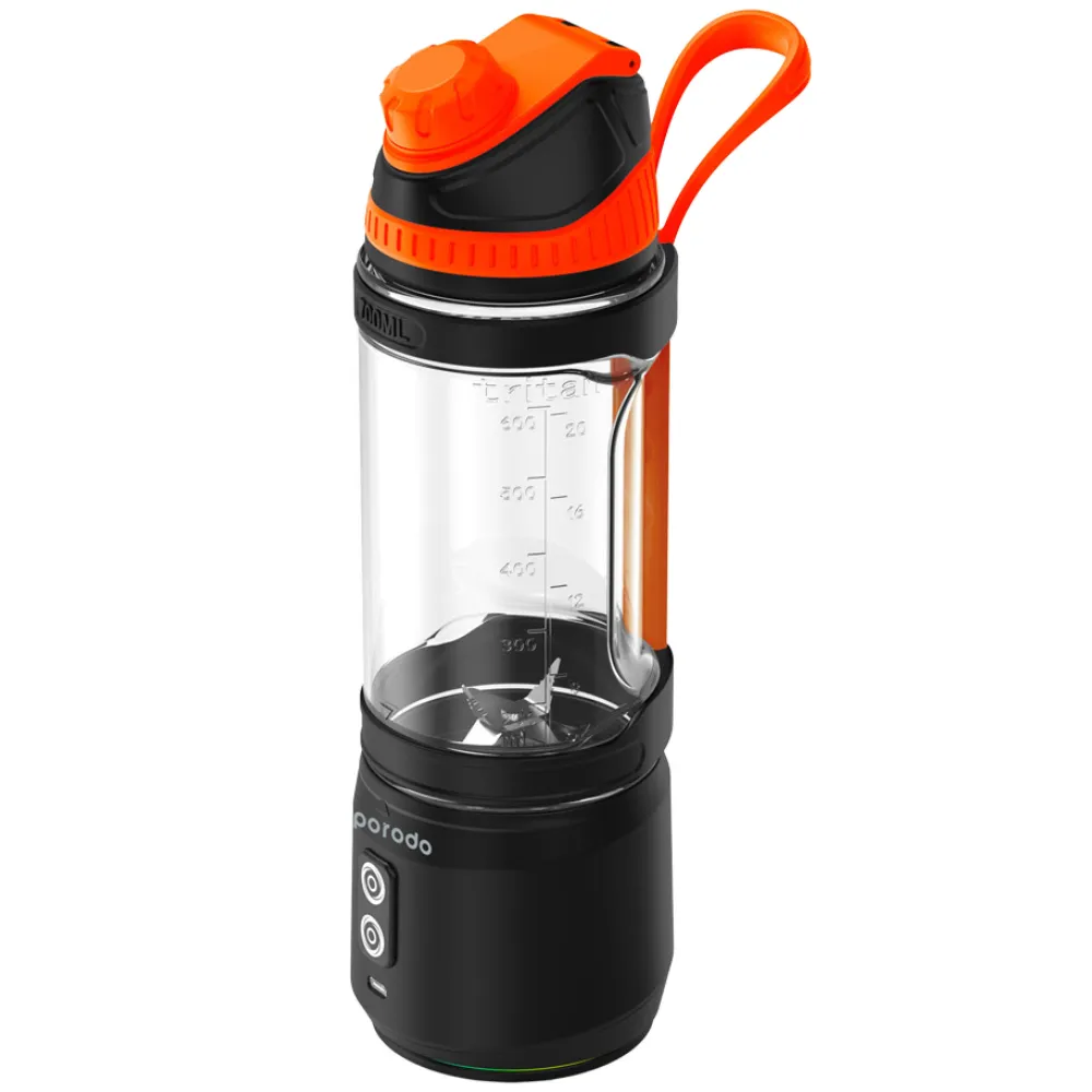 Porodo Lifestyle Dual Spin Tragbarer Mixer - Schwarz Porodo Lifestyle Dual Spin Tragbarer Mixer - Schwarz