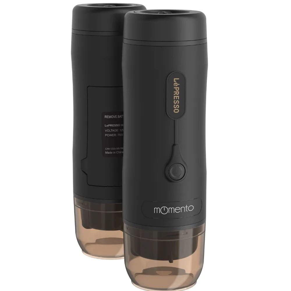 Lepresso Momento 2.0 Tragbare Espressomaschine - Schwarz