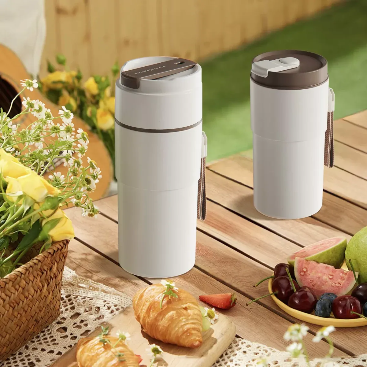 Porodo 2in1 Blender With Hot/Cold Mug