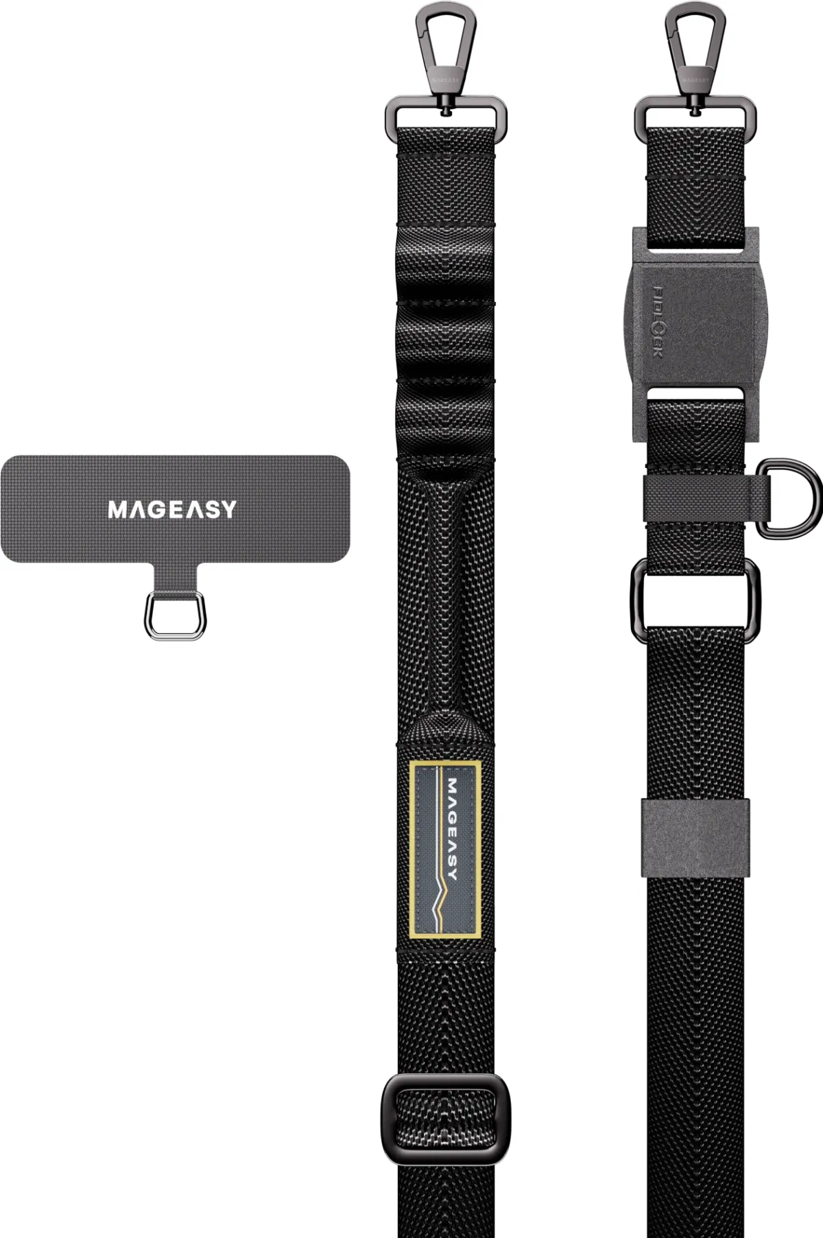 SLING STRAP WITH STRAP CARD 25MM - BLACK