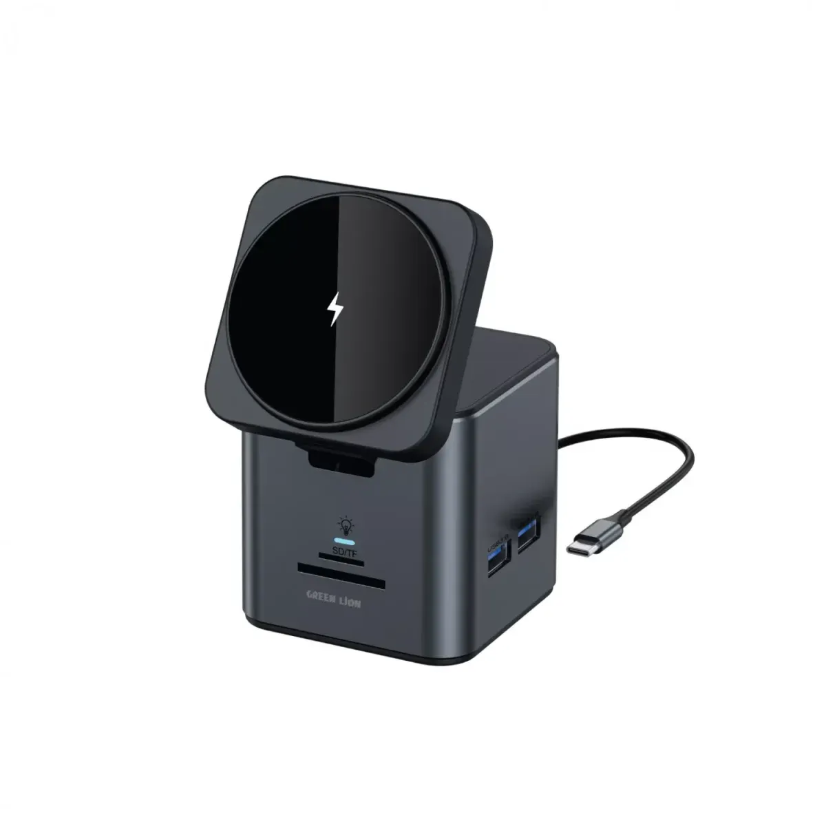 Green Lion 9 IN 1  HUB Docking Station - Black