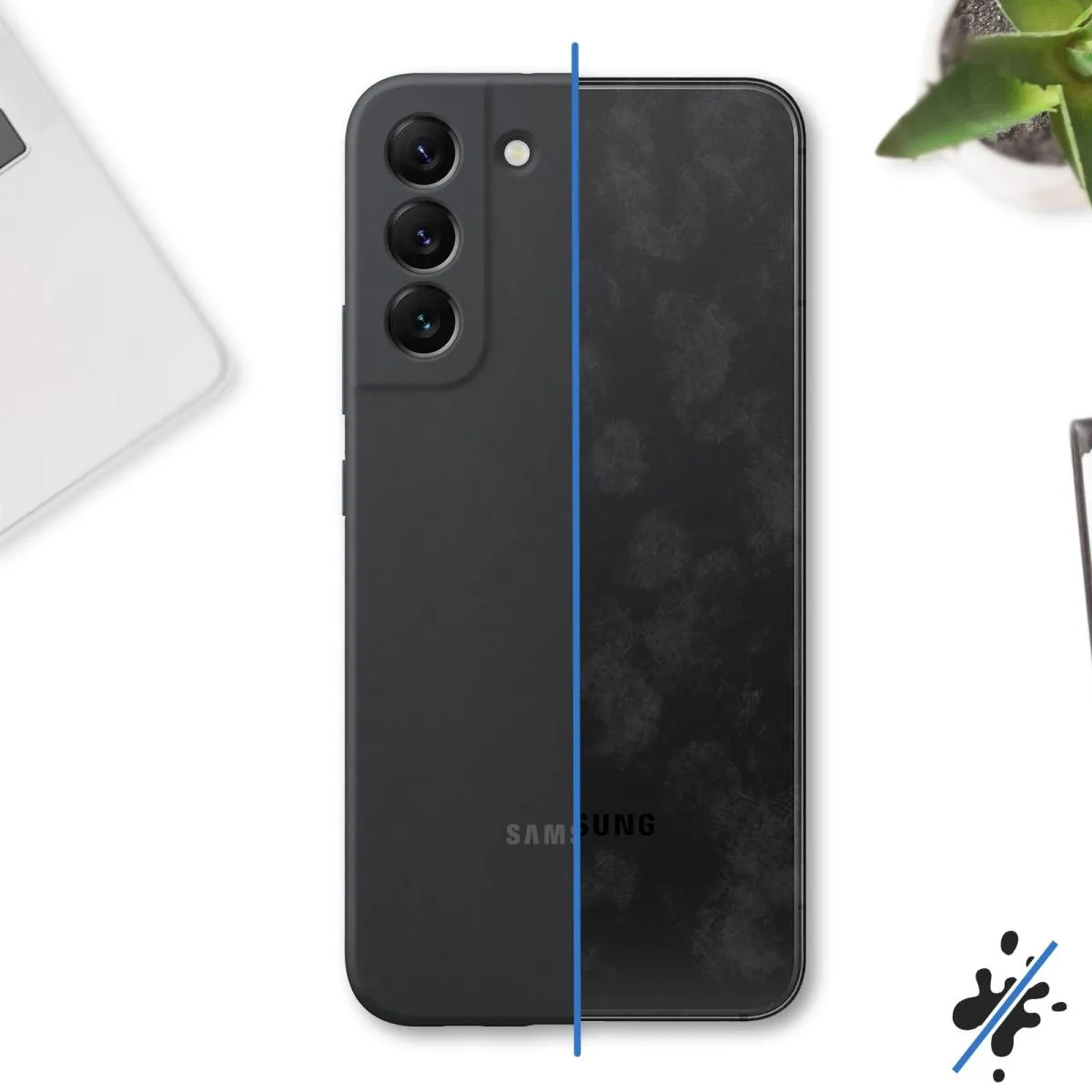 Samsung S22 Plus Silicone Cover Black