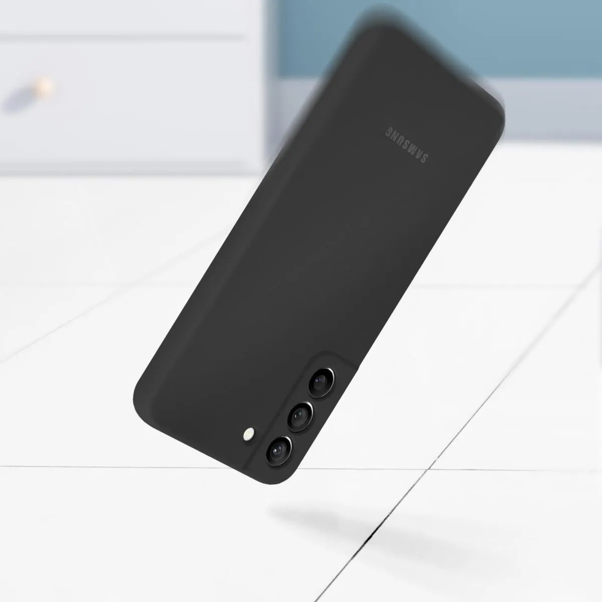 Samsung S22 Plus Silicone Cover Black