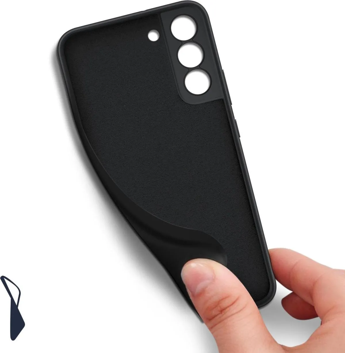 Samsung S22 Plus Silicone Cover Black